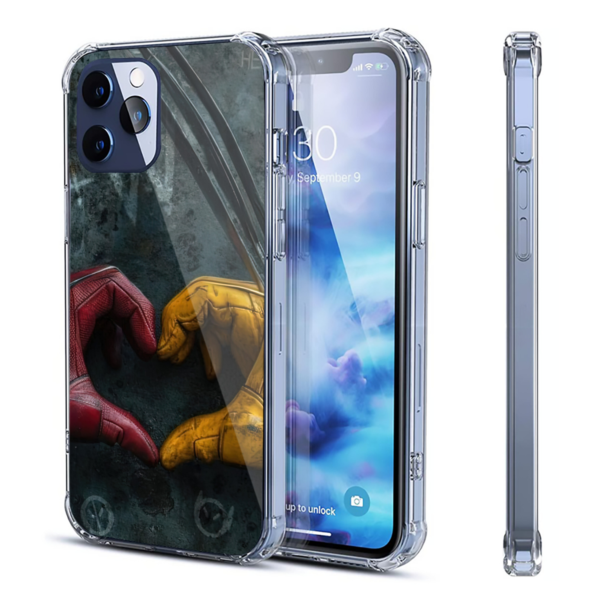 （画像用） Deadpool デッドプール 【iPhone 12シリーズ対応】透明スマホケース（クリアソフトケース）